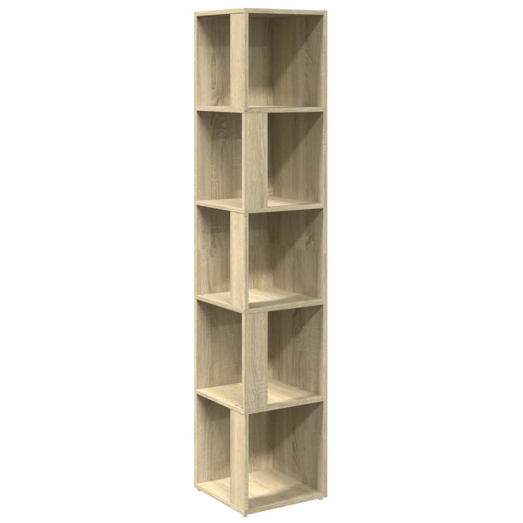 809047 vidaXL Corner Cabinet Sonoma Oak 33x33x164,5 cm Engineered Wood