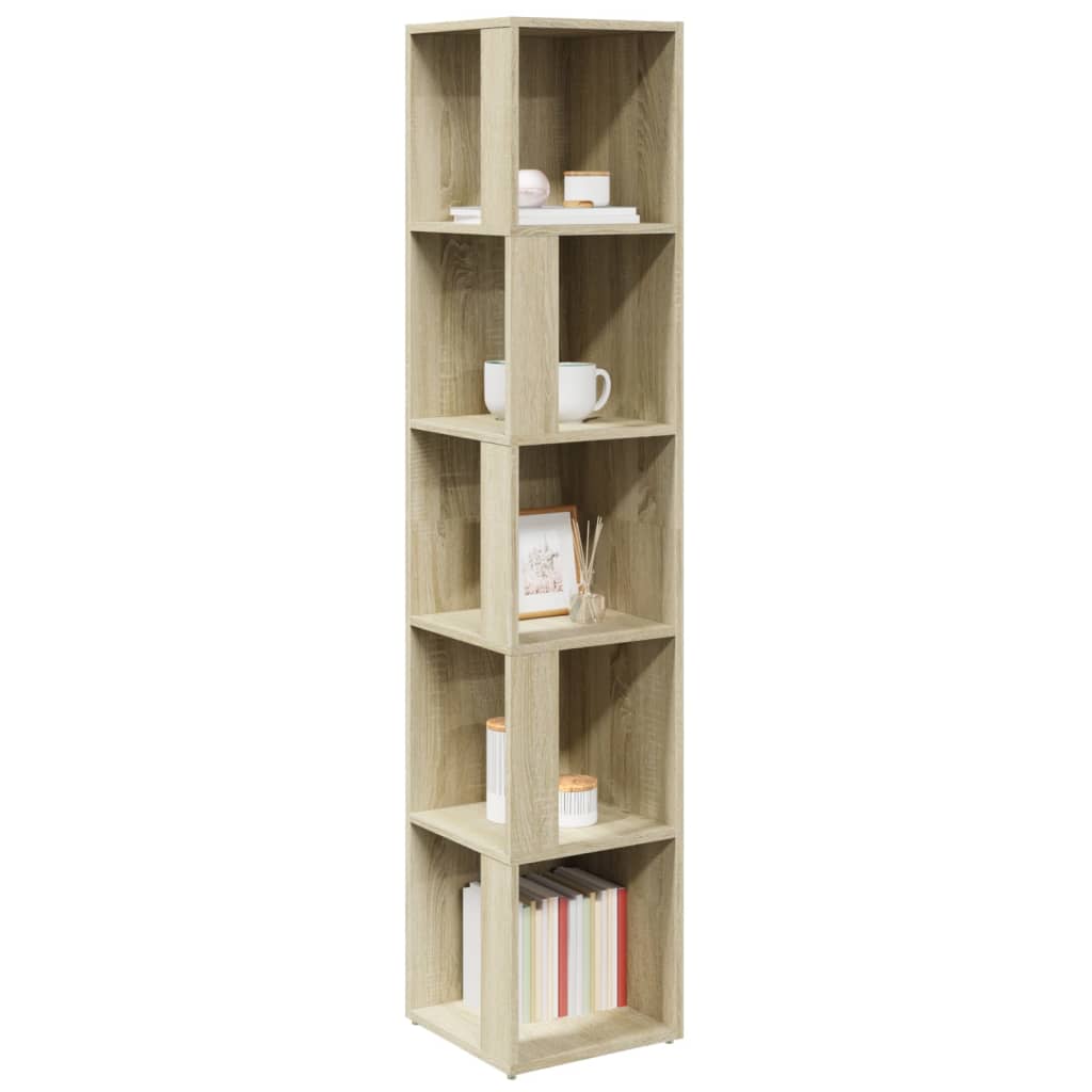 809047 vidaXL Corner Cabinet Sonoma Oak 33x33x164,5 cm Engineered Wood
