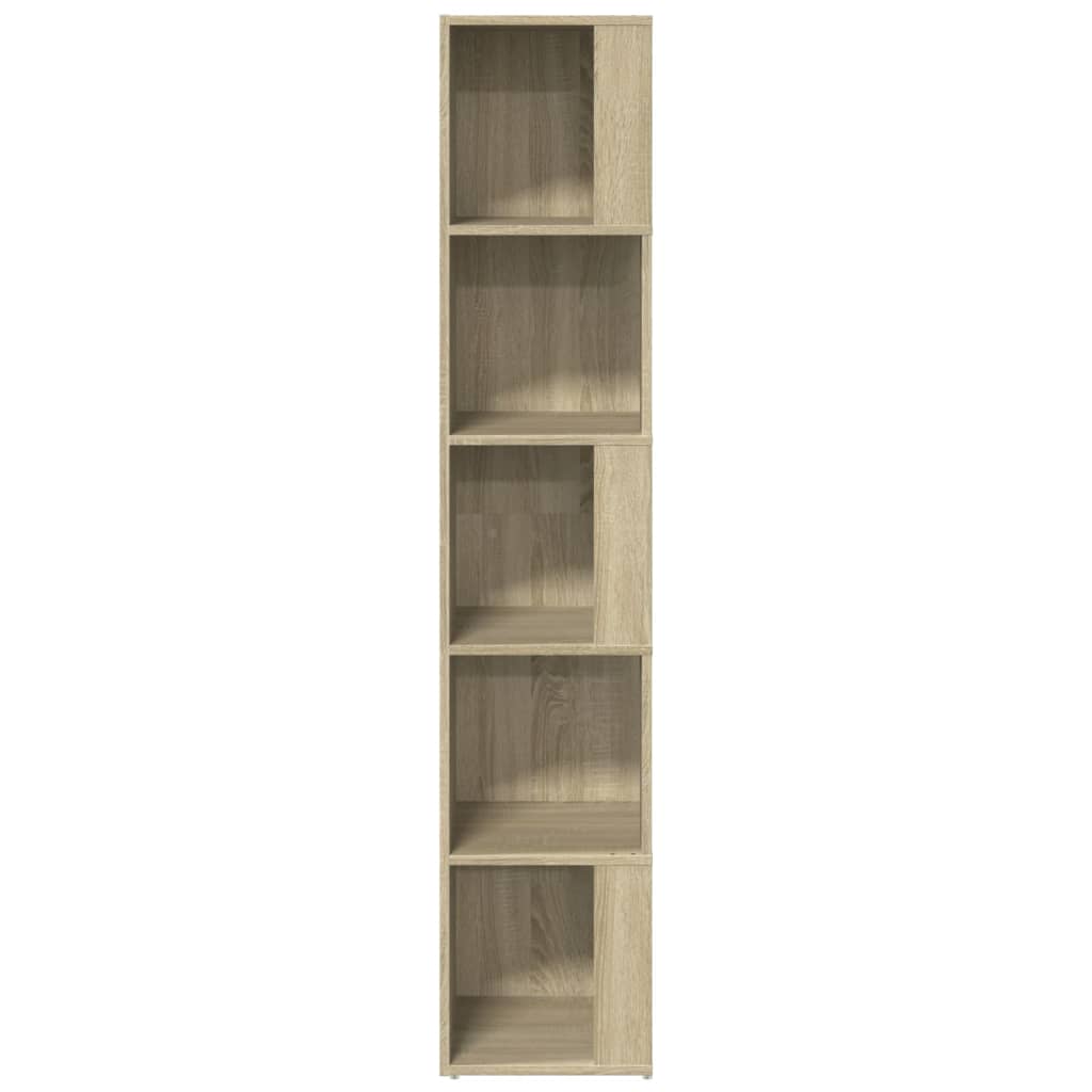 809047 vidaXL Corner Cabinet Sonoma Oak 33x33x164,5 cm Engineered Wood
