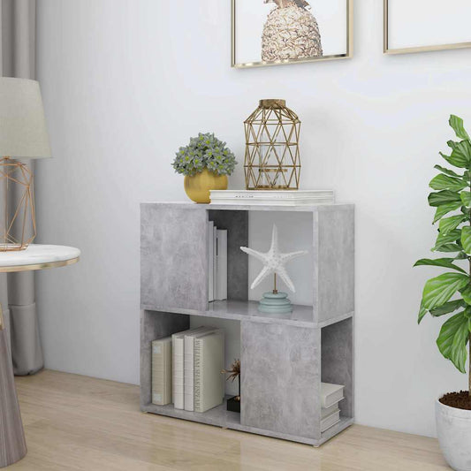 Book Cabinet | Concrete grey | Engineered wood | Small to Medium