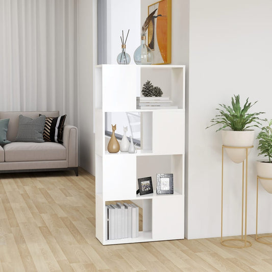 Book Cabinet Room Divider | White | Engineered wood | Medium