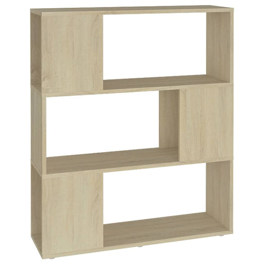 Book Cabinet Room Divider Sonoma Oak 80x24x94 cm Engineered Wood