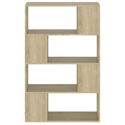 Book Cabinet Room Divider Sonoma Oak 80x24x124.5 cm Engineered Wood