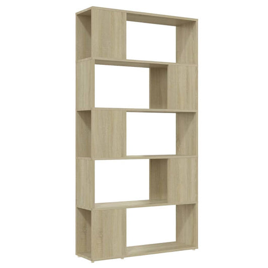Book Cabinet Room Divider | Sonoma oak | Engineered wood | 80x24x155 cm