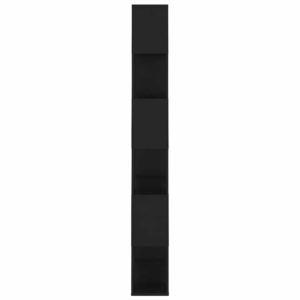 Book Cabinet Room Divider | Black | Engineered Wood | Large