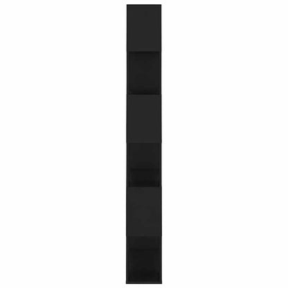 Book Cabinet Room Divider | Black | Engineered Wood | Large