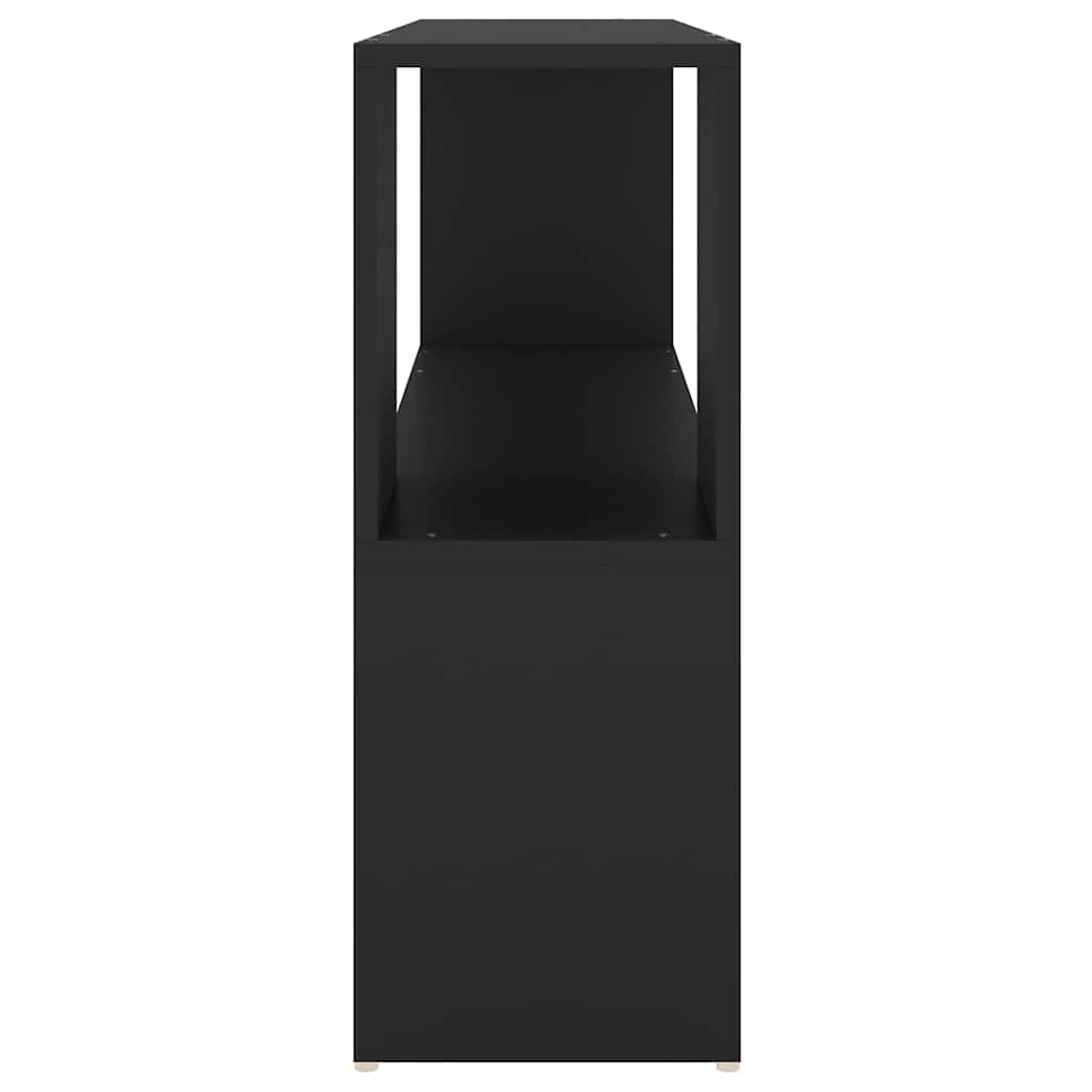Book Cabinet | Black | Engineered Wood | Book Cabinet | Rectangular