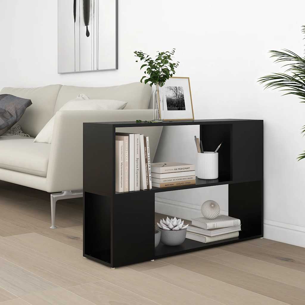 Book Cabinet | Black | Engineered Wood | Book Cabinet | Rectangular