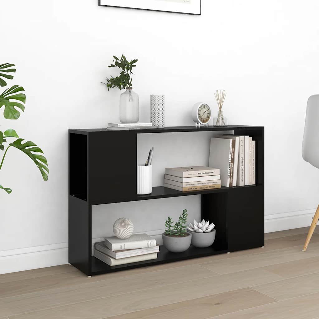 Book Cabinet | Black | Engineered Wood | Book Cabinet | Rectangular