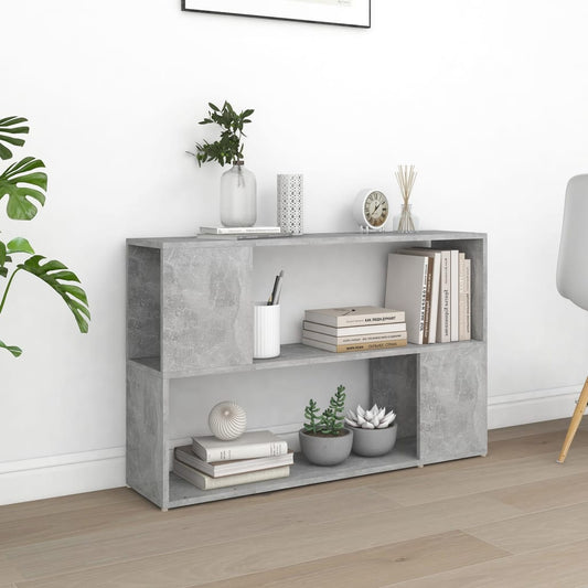 Book Cabinet | Concrete grey | Engineered wood | 100 cm x 24 cm x 63 cm