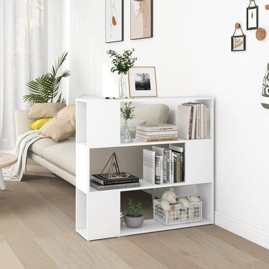 Book Cabinet Room Divider | White | Engineered wood | Standard