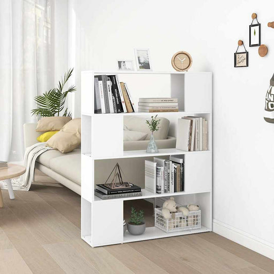Book Cabinet Room Divider | White | Engineered wood | Medium