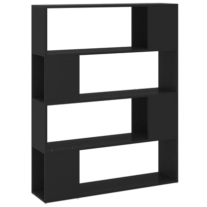 Book Cabinet Room Divider | Black | Engineered wood | Medium