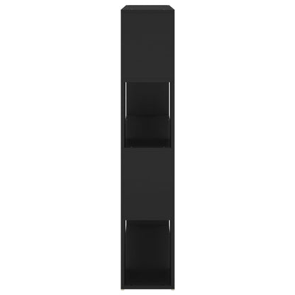 Book Cabinet Room Divider | Black | Engineered wood | Medium
