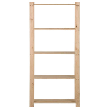 5-Tier Storage Rack 80x28.5x170 cm Solid Pinewood