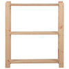3-Tier Storage Rack 80x28.5x90 cm Solid Pinewood