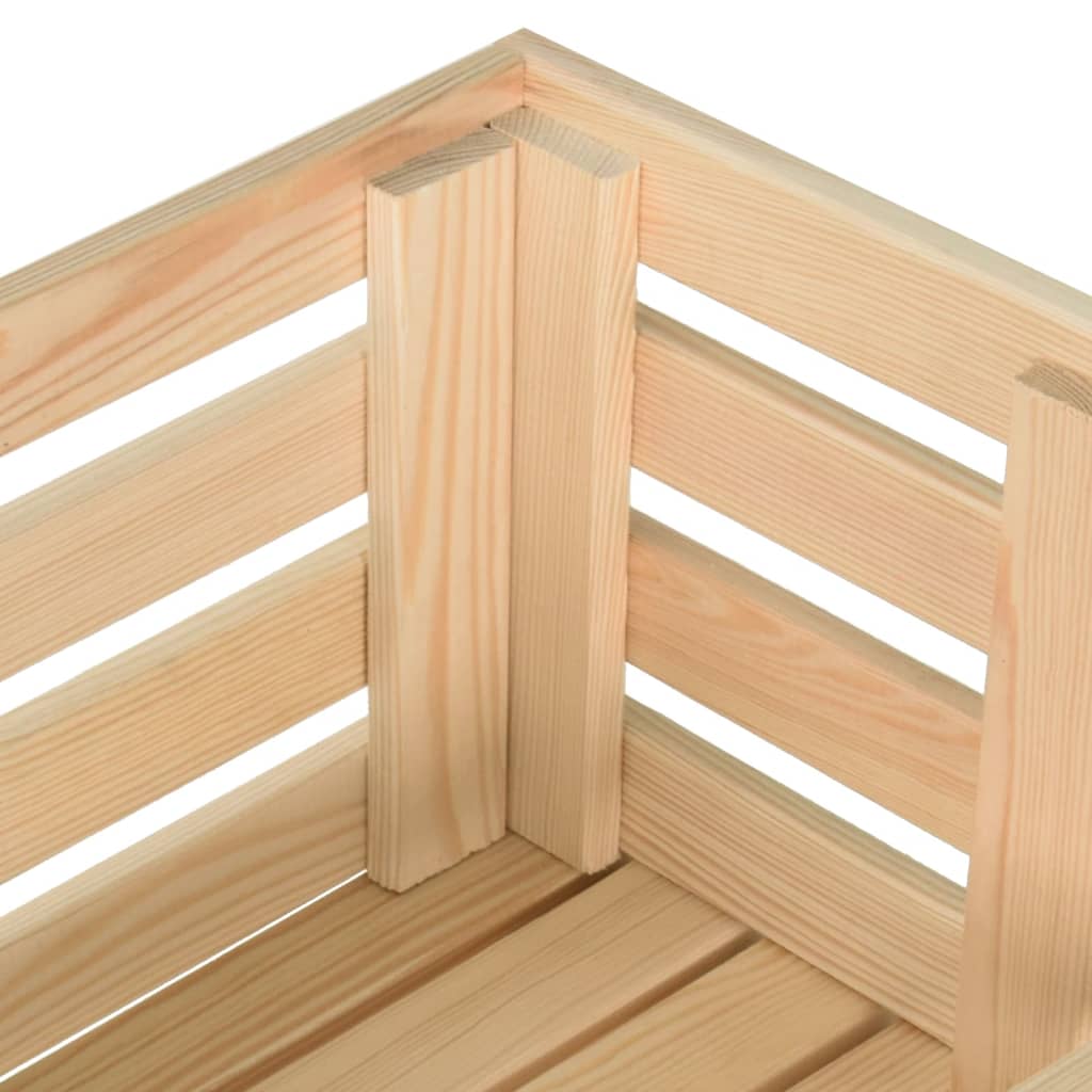 Vegetable Trolley 57x30x80 cm Solid Pinewood