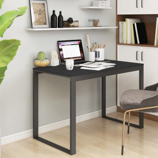 Computer Desk | Black | Engineered wood | 110x60x73 cm | Durable
