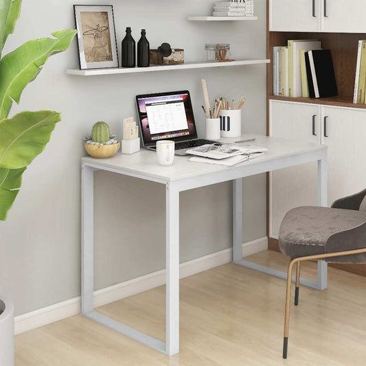 Computer Desk | White | Engineered wood, powder-coated metal