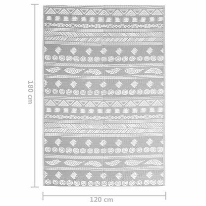 Outdoor Rug Grey 120x180 cm PP