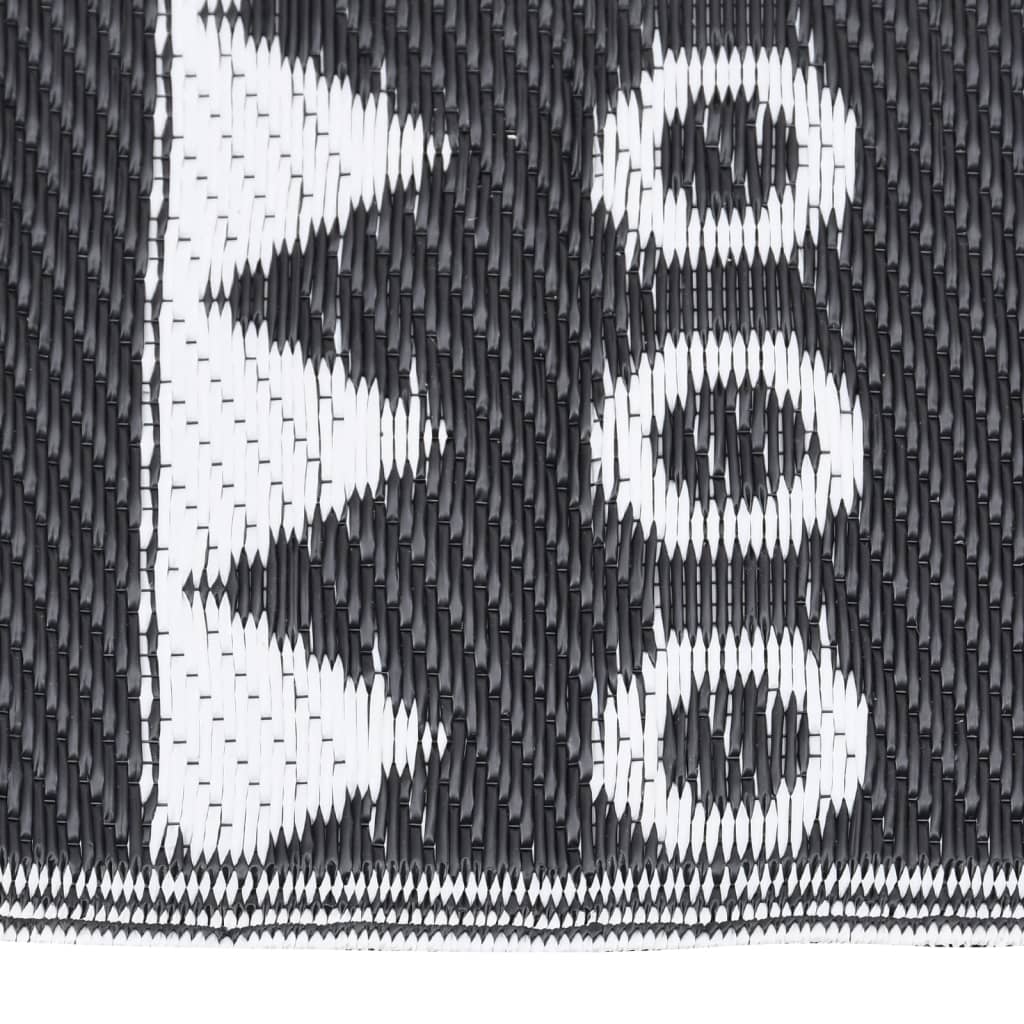 Outdoor Rug ARAKIL Black 80x150 cm PP