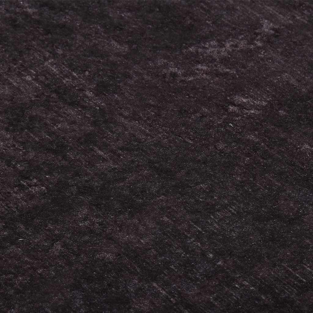 Rug Washable 80x300 cm Black and Gold