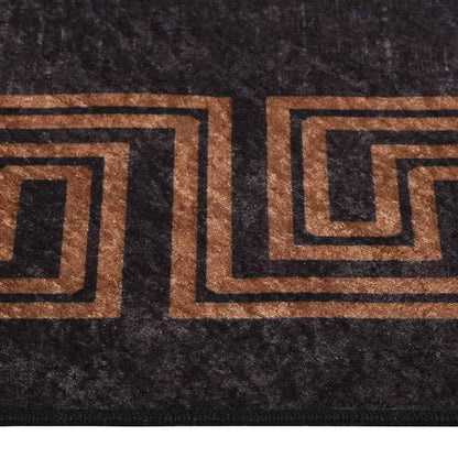 Rug | Black and Gold | 100% Polyester | 160x230 cm | Rug | Rectangular