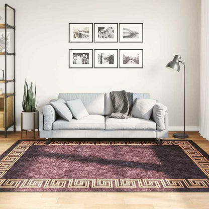 Rug | Black and Gold | 100% Polyester | 160x230 cm | Rug | Rectangular