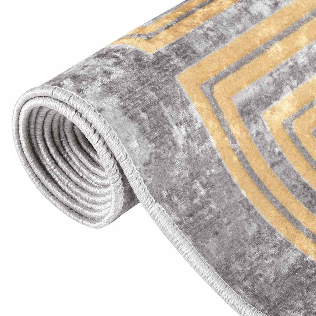 Rug Washable 80x150 cm Grey