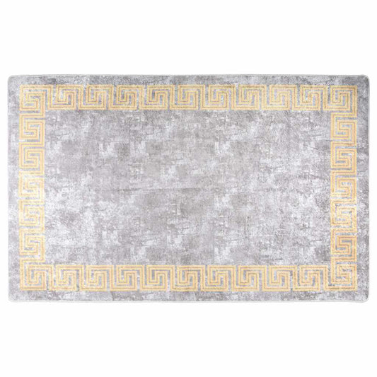Rug | Grey | 100% Polyester | 160x230 cm | Area Rug | Rectangular