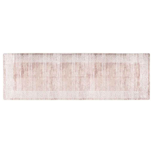 Rug | Beige | 100% Polyester | 80 x 300 cm | Rug | Rectangular | Modern