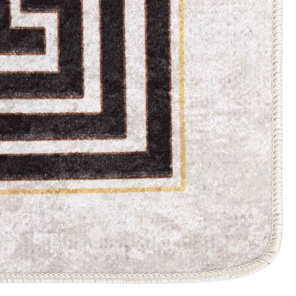 Rug Washable 80x150 cm Light Beige