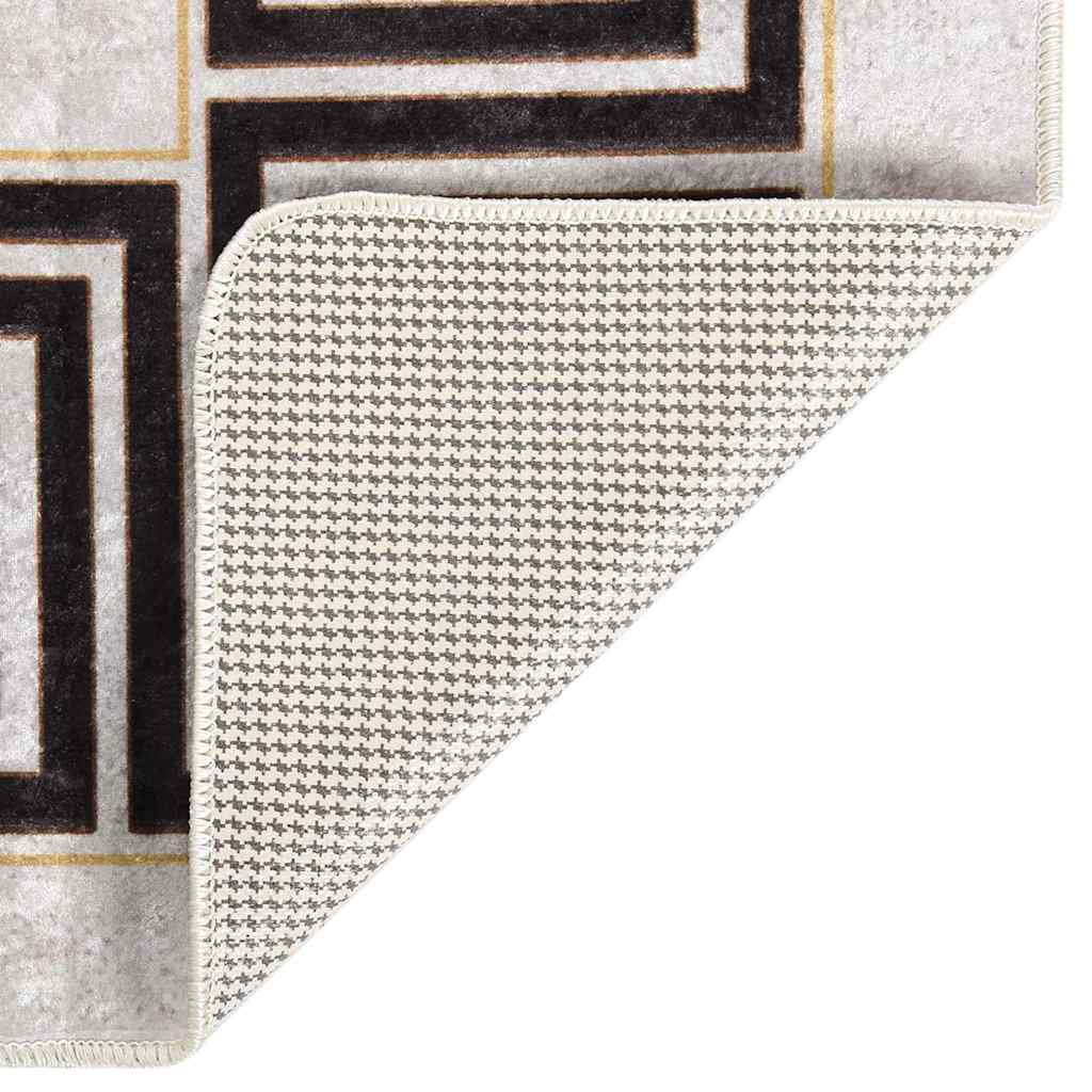 Rug Washable 80x300 cm Light Beige