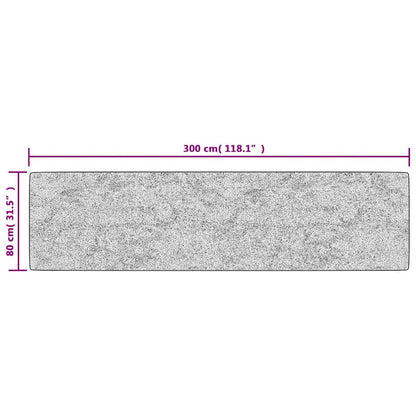 Rug Washable 80x300 cm Light Beige