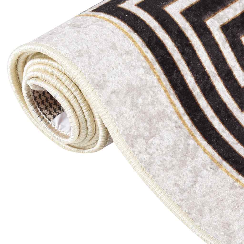 Rug Washable 120x180 cm Light Beige