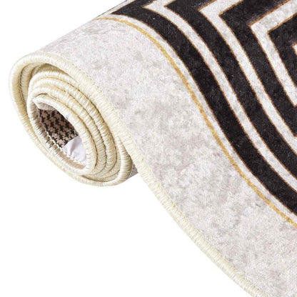 Rug Washable 120x180 cm Light Beige