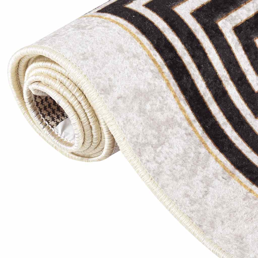 Rug Washable 190x300 cm Light Beige