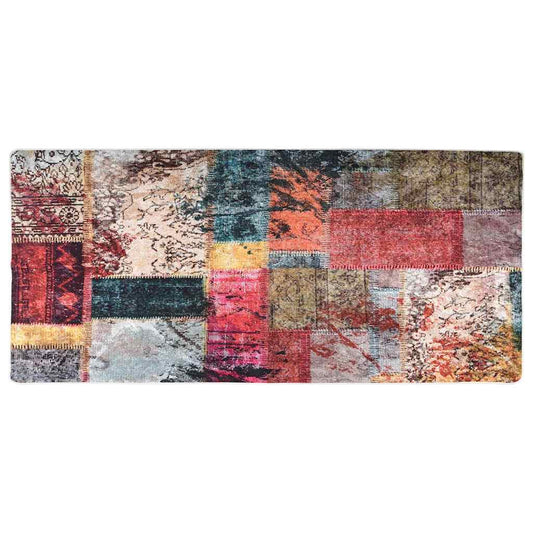 Rug | Multicolour | Velvet | Runner, 80x300 cm | Runner Rug | Rectangular