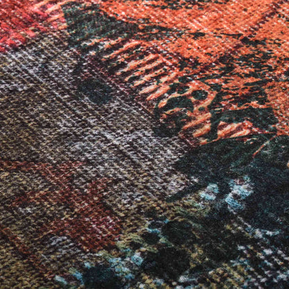 Rug Washable Patchwork 80x300 cm Multicolour