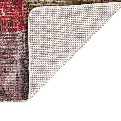 Rug Washable Patchwork 80x300 cm Multicolour