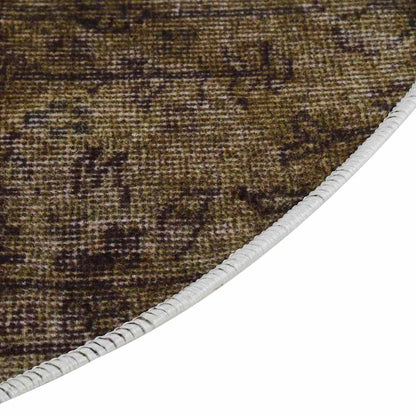 Rug | Multicolour | 100% Polyester, Velvet | 120 cm Diameter | Rug