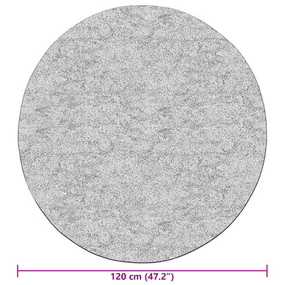 Rug Washable φ120 cm Black and White