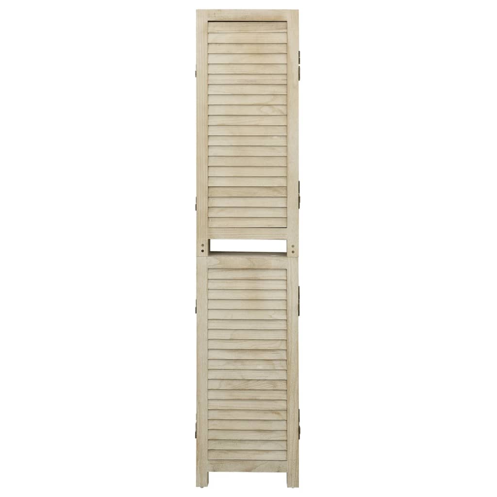 3-Panel Room Divider 105x165 cm Solid Wood Paulownia