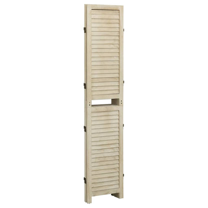 3-Panel Room Divider 105x165 cm Solid Wood Paulownia