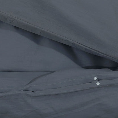 Duvet Cover Set Anthracite 260x240 cm Light-weight Microfiber