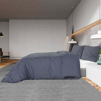 Duvet Cover Set Anthracite 200x200 cm Light-weight Microfiber
