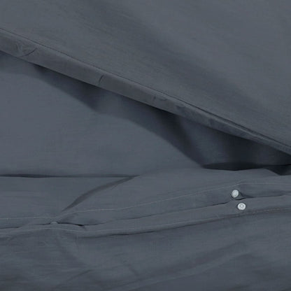 Duvet Cover Set Anthracite 200x220 cm Light-weight Microfiber