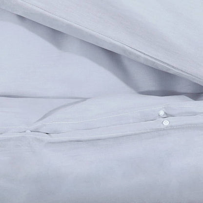 Duvet Cover Set Grey 135x200 cm Light-weight Microfiber