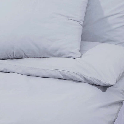 Duvet Cover Set Grey 200x220 cm Light-weight Microfiber
