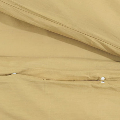 Duvet Cover Set Taupe 200x200 cm Light-weight Microfiber